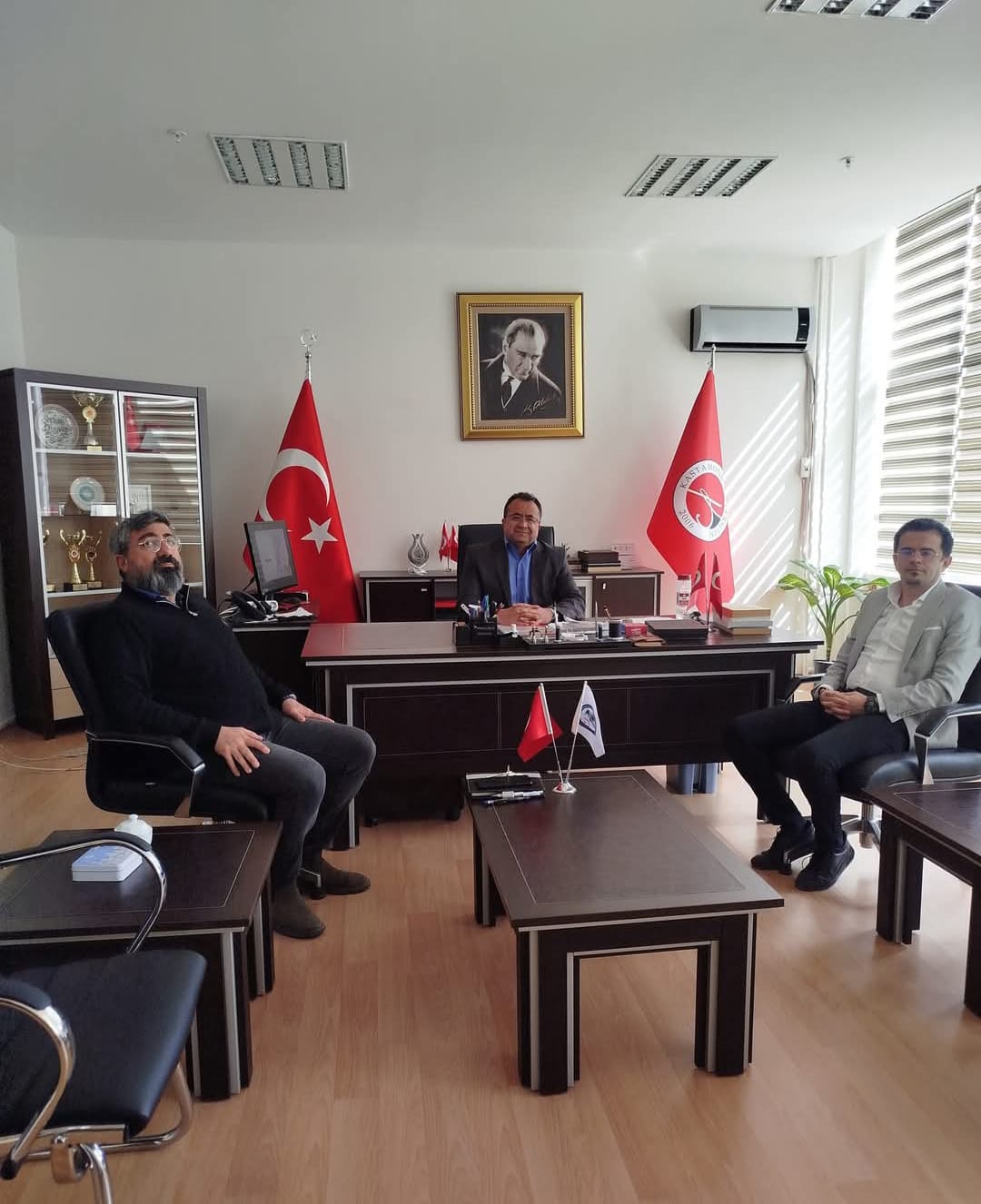 Eti Bakır A.Ş. Küre İnsan Kaynakları Şefi Sayın Alper Güver’den Dekanımız Prof. Dr. Orhan Kandemir’e Ziyaret